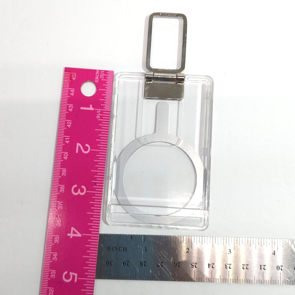 Clear Magnetic Phone Wallet Stand Ring Holder Foldable Metal Flip Kickstand